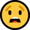 Anguished Face emoji on Microsoft